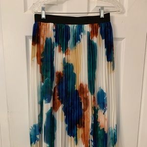 Pleated Midi Skirt